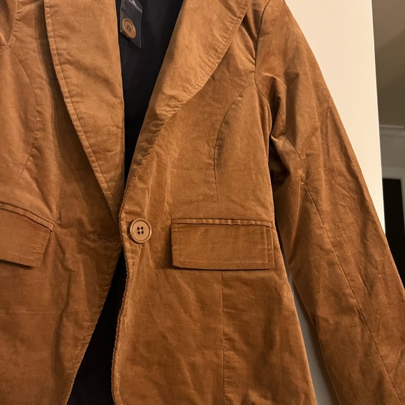 NWT Unique Vintage Golden Tan Corduroy Murphy Blazer - Picture 4 of 5